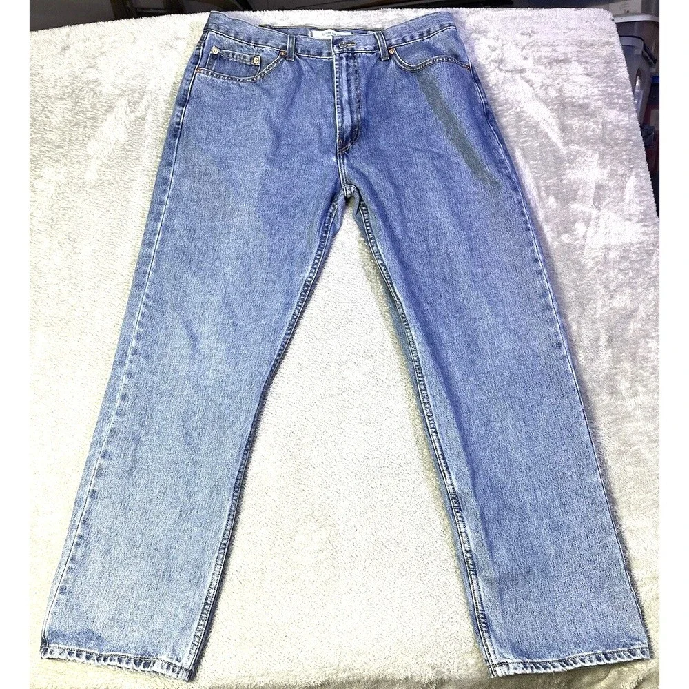 Levi's 505 Jeans Men's 36X32(Tag 38X32) Blue Denim Regular‎ Fit